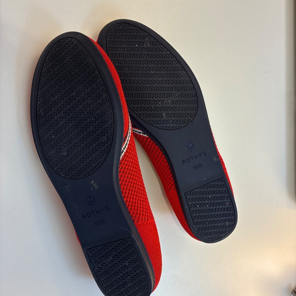 Rothy’s Red Ballet Flat Slip On Size 10.5 - Picture 3 of 4